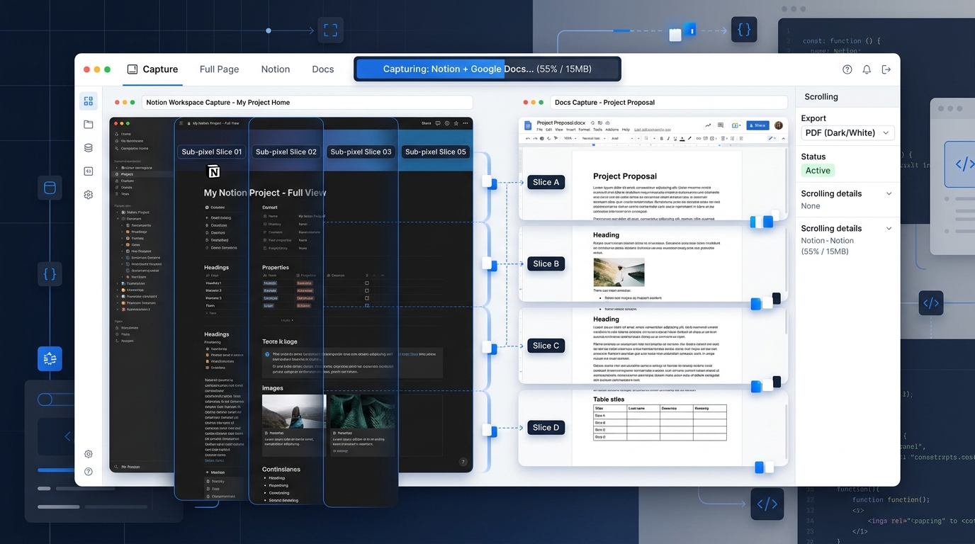 How to Take Scrolling Screenshots in Notion, Google Docs & Figma Web Canvas