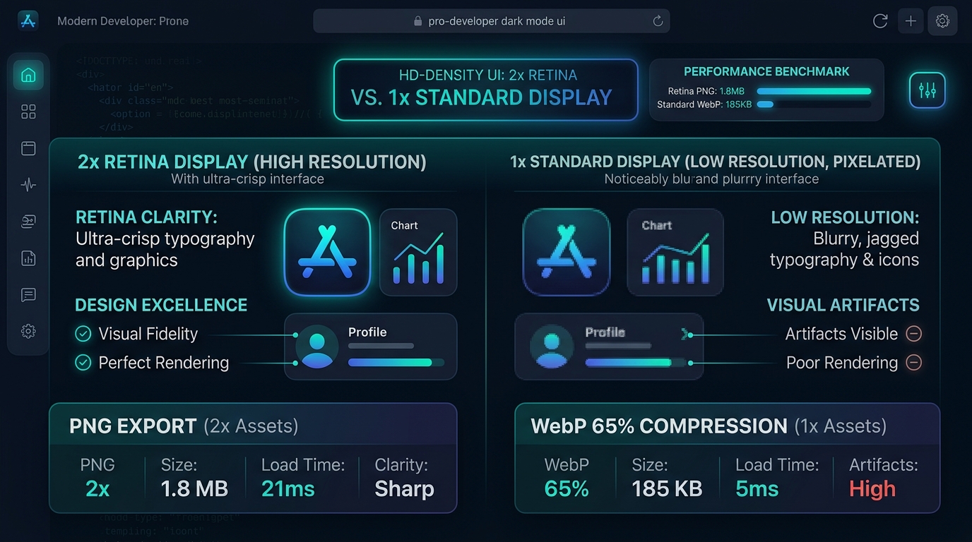 High-DPI Retina Screenshot Export: PNG vs WebP vs SVG Quality & Compression Benchmarks