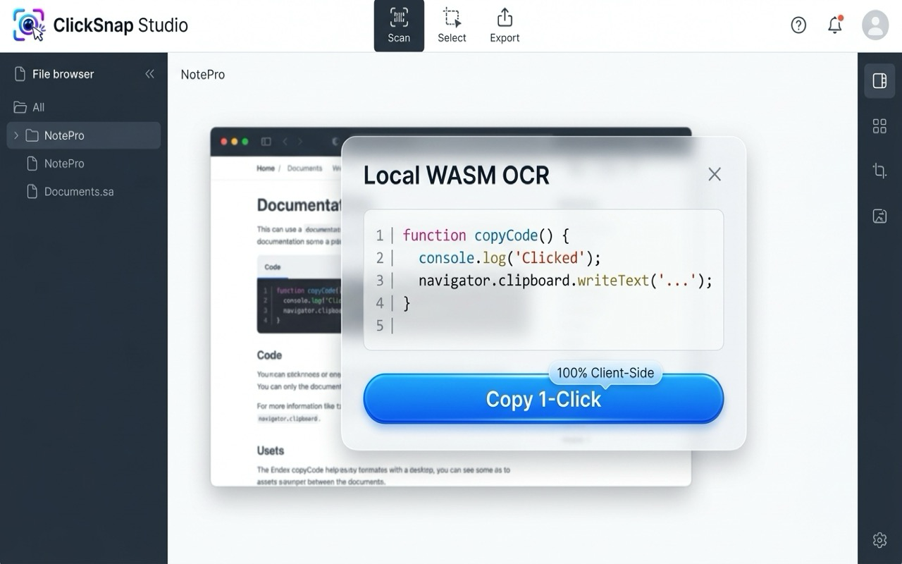How to Extract Text & Code from Screenshots with 100% Offline WASM OCR (Zero Cloud Uploads)